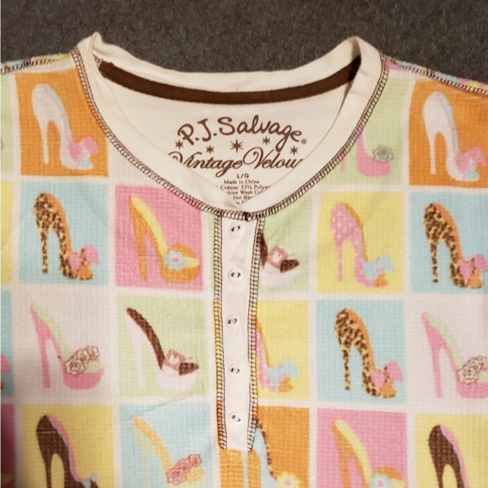 PJ Salvage Pastel Velour Top